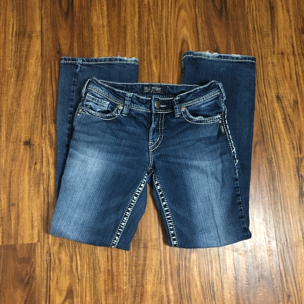 Silver | Suki Medium to Dark Wash Denim Jeans